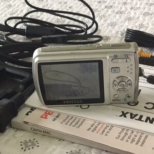 Pentax Optio M40 digital camera, all accessories